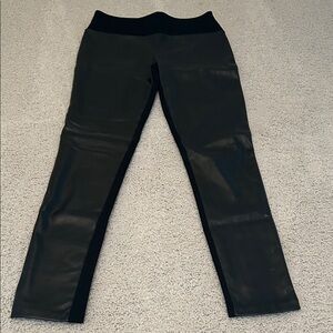 INC International Concepts Black Faux Leather Pants